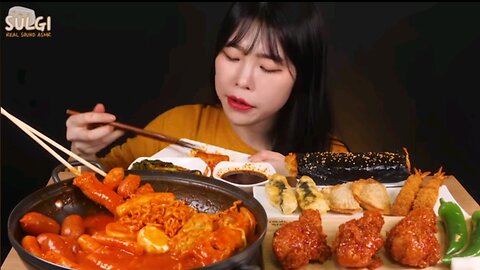 Spicy Korean Fried Chicken Mukbang | Can I Handle the Heat? 🌶🔥