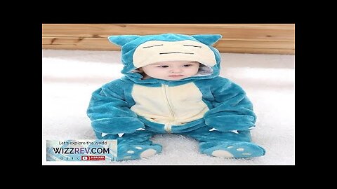 Anime Newborn Baby Cosplay Climb Bodysuit Infant Pikachu Dinosaurs Role Play Flannel Review