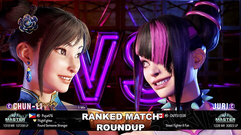 Kuya Kalbo SF6 Ranked Roundup. Chun Li Master Rank [Hori Fight Stick]