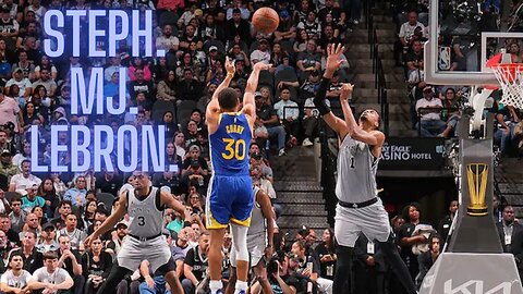 Steph Curry joining Jordan and LeBron in the record books after 49-point outing against Spurs