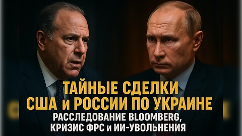 Тайные сделки США и России по Украине: расследование Bloomberg, кризис ФРС и ИИ-увольнения