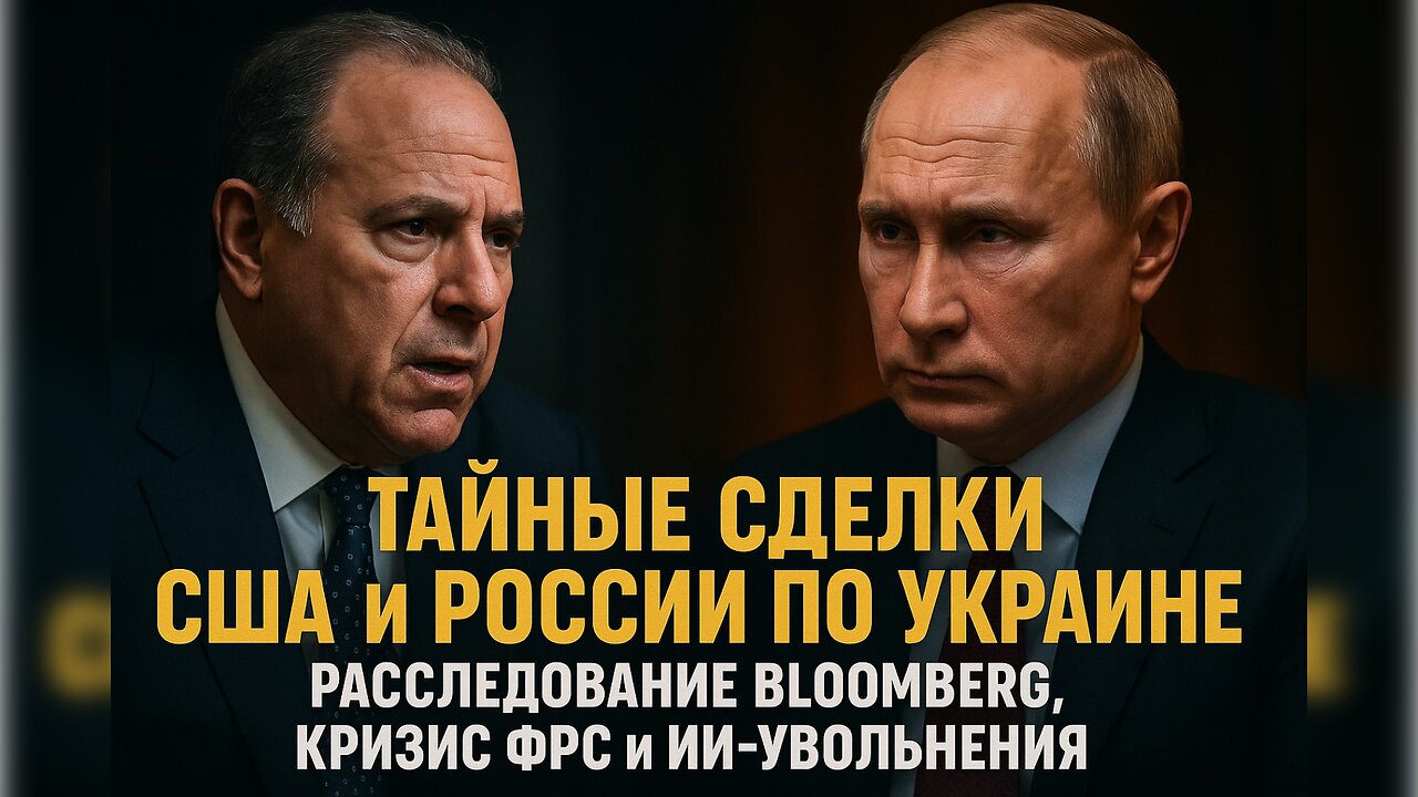 Тайные сделки США и России по Украине: расследование Bloomberg, кризис ФРС и ИИ-увольнения