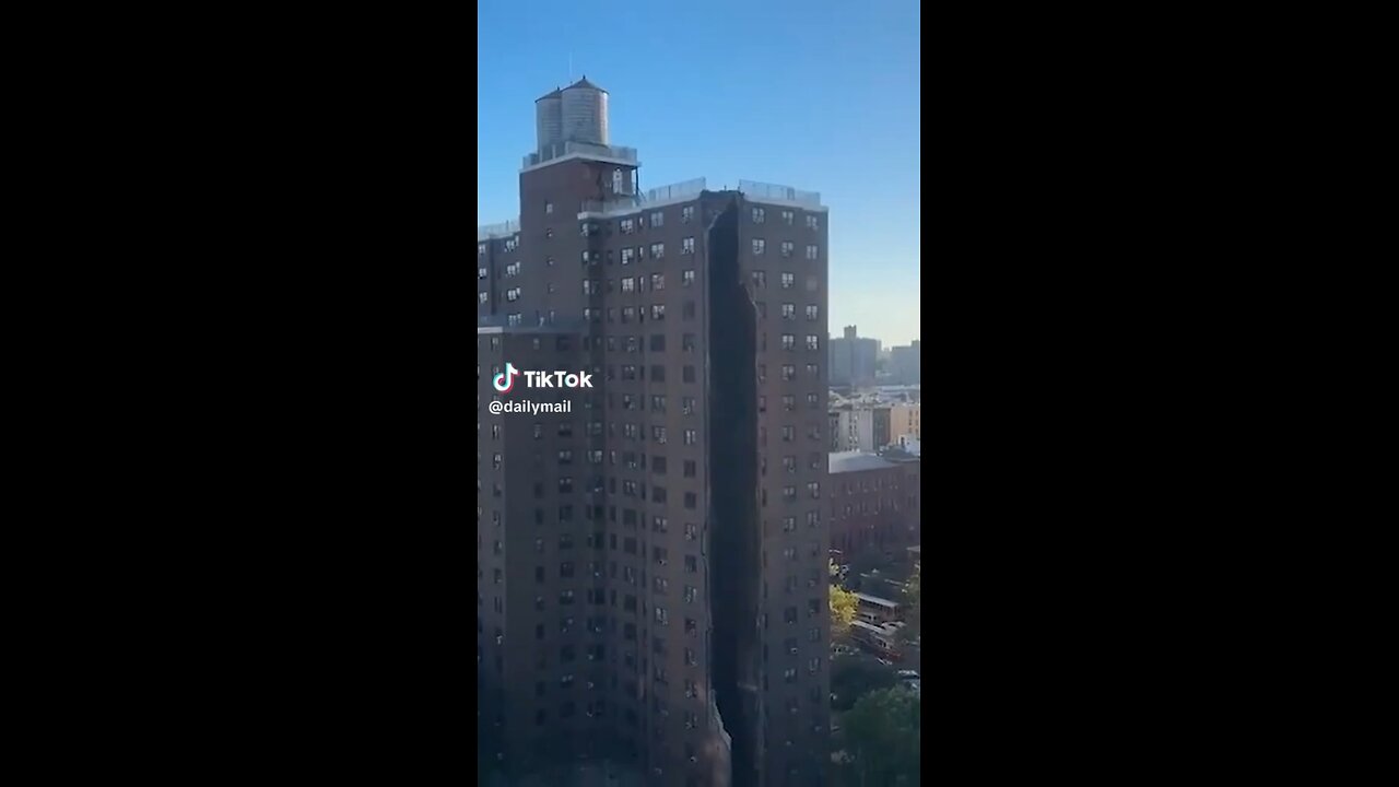 The entire corner of a building in the Bronx has collapsed.
