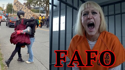 No Kings Trantifa SCUMBAG FINDS OUT after THROWING THIS PUNCH! FAFO!