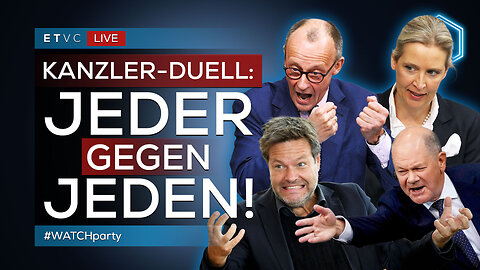 🟥 QUADRELL: FÜNF gegen EINEN! Scholz, Merz, Habeck & Co vs. ALICE | #WATCHparty