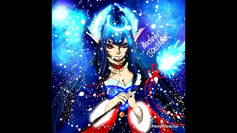 Speedpaint Nuclear Joestars blue Christmas outfit