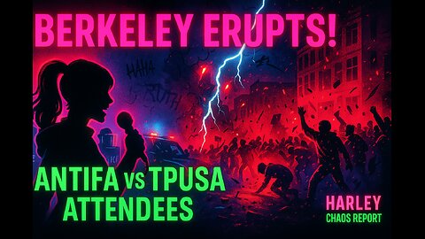 “BERKELEY CHAOS ⚡ ANTIFA vs Police at Turning Point USA Event”