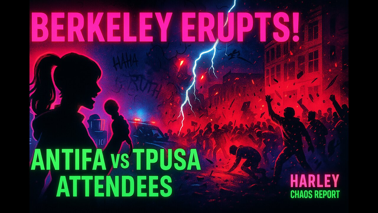 “BERKELEY CHAOS ⚡ ANTIFA vs Police at Turning Point USA Event”