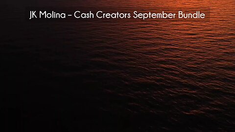 (courseslibrary.com)JK Molina – Cash Creators September Bundle Course download