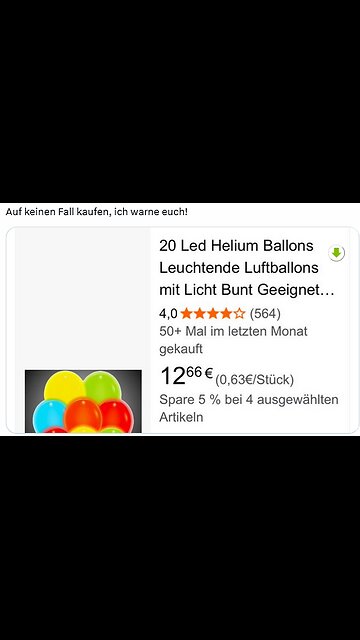 Macht das auf keinen Fall nach, ich warne euch! Denk an NENA und die 99 Luftballons oder so 🤪 😂