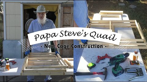 Back Yard Quail - New Cage Construction
