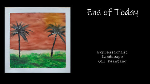 Painting a Dreamlike Sunset | Expressionist Oil Painting Time-lapse