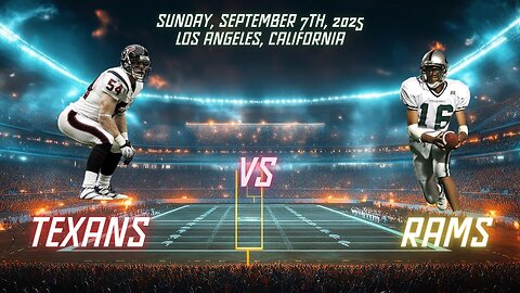 Houston Texans vs Los Angeles Rams, Week 1, Diggin' Deeper Into the NFL