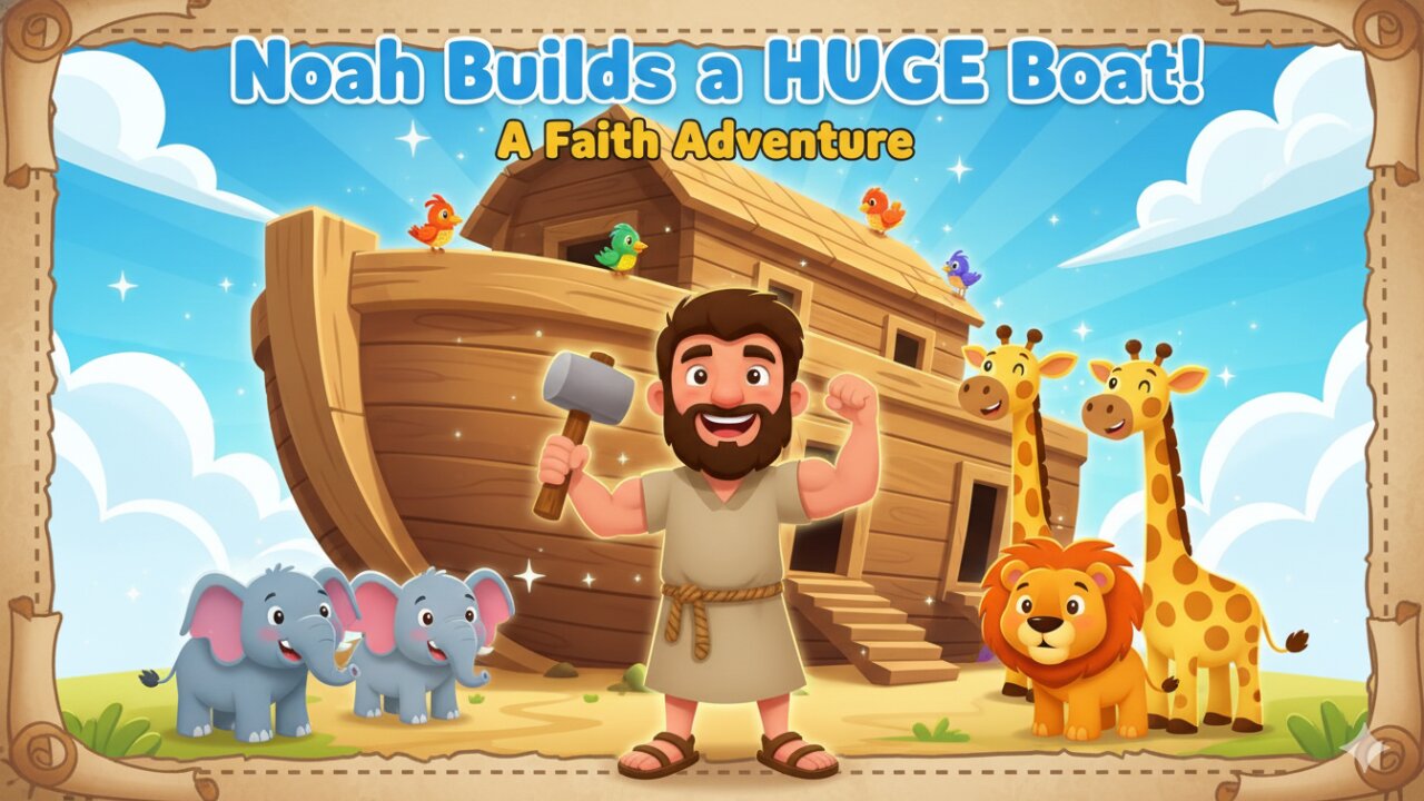 😲 Noah Builds a HUGE Boat! A Faith Adventure