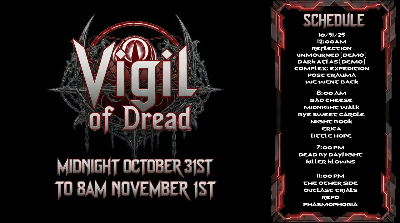 32 HOURS OF TERROR: The AlastorGaming Vigil of Dread Halloween Horror Event