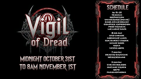 32 HOURS OF TERROR: The AlastorGaming Vigil of Dread Halloween Horror Event