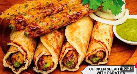 🔥🍗“Easy Chicken Seekh Kebab + Fluffy Paratha at Home” #trending #viral #recipe #foodie #yummy #yt