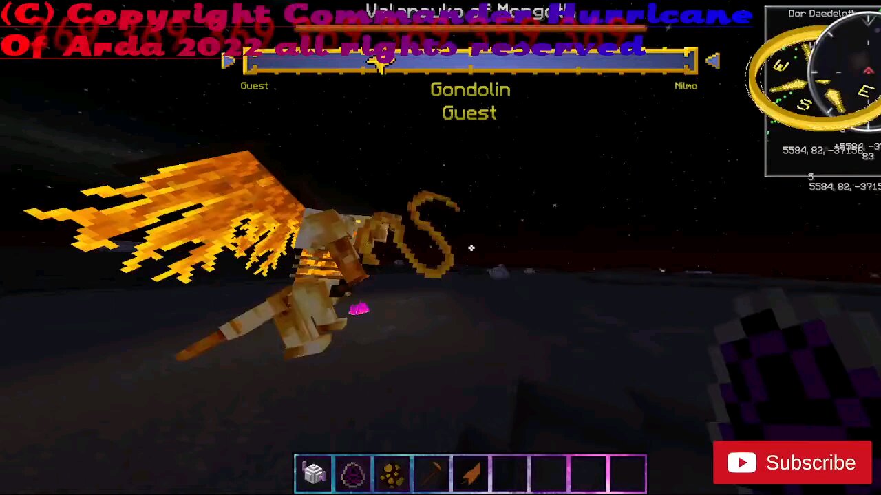 Minecraft mob battle balrog of morgoth vs overlord scorpion