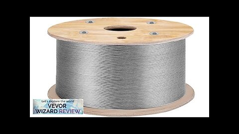 VEVOR T316 Stainless Steel Cable 1/8'' x 1000 ft Braided Aircraft Wire Review