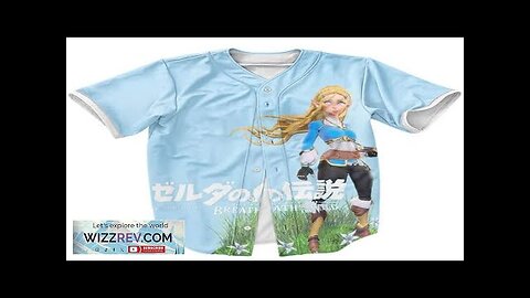 Breath Of The Wild Beautiful Zelda Light Blue Baseball Jersey Review