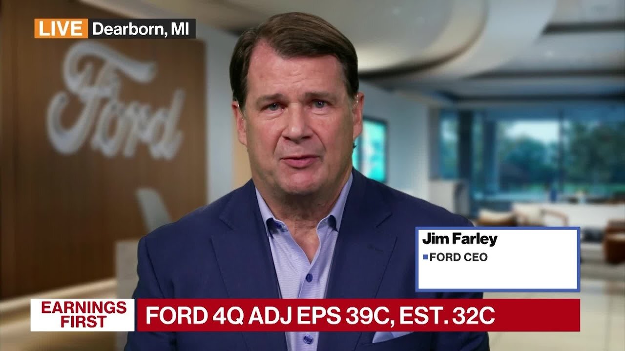 Ford CEO Farley on Vehicle Prices, Tariffs and EV Strategy