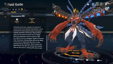 chronomon DM all digivolution/de-digivolution/profile Digimon Story Time Stranger
