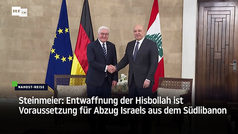 Steinmeier: Entwaffnung der Hisbollah ist Voraussetzung für Abzug Israels aus dem Südlibanon