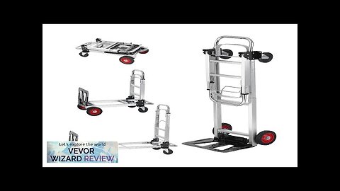 VEVOR Aluminum Folding Hand Truck 2 in 1 Design 400 lbs Capacity Review