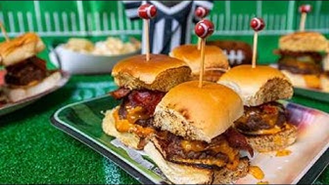 Bourbon Bacon Cheeseburger Sliders
