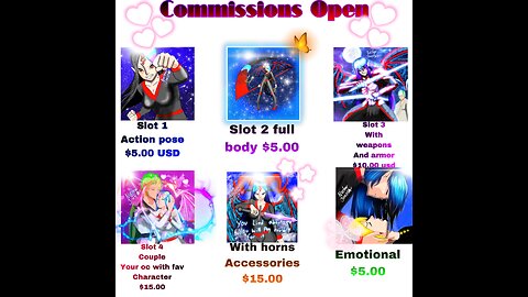 Commissions open read description (terms apply)