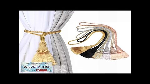 1PC Curtain Tassel Tieback Curtain Holder Accessory Bandage Rope Decorative Home Decor Review