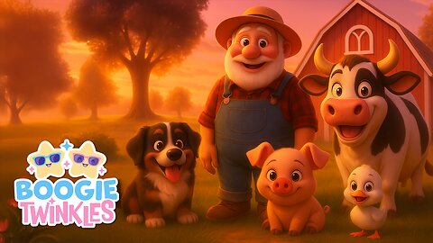 Old MacDonald Had A Farm | Farm Animal Songs | Boogie Twinkles Nursery Rhymes & Kids Songs