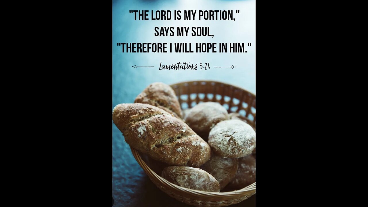 Daily Bible Verse. Lamentations 3:24. 11/14/25.