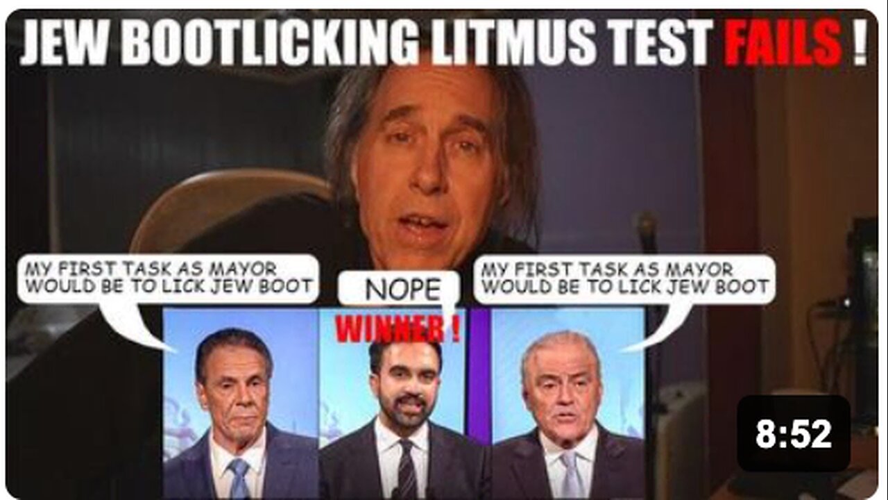 Jew Bootlicking Litmus Test Fails