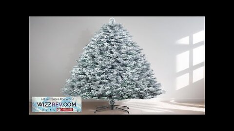 7/6/4.5ft Snow Flocked Christmas Tree Premium Hinged Artificial Pine Xmas Tree Review