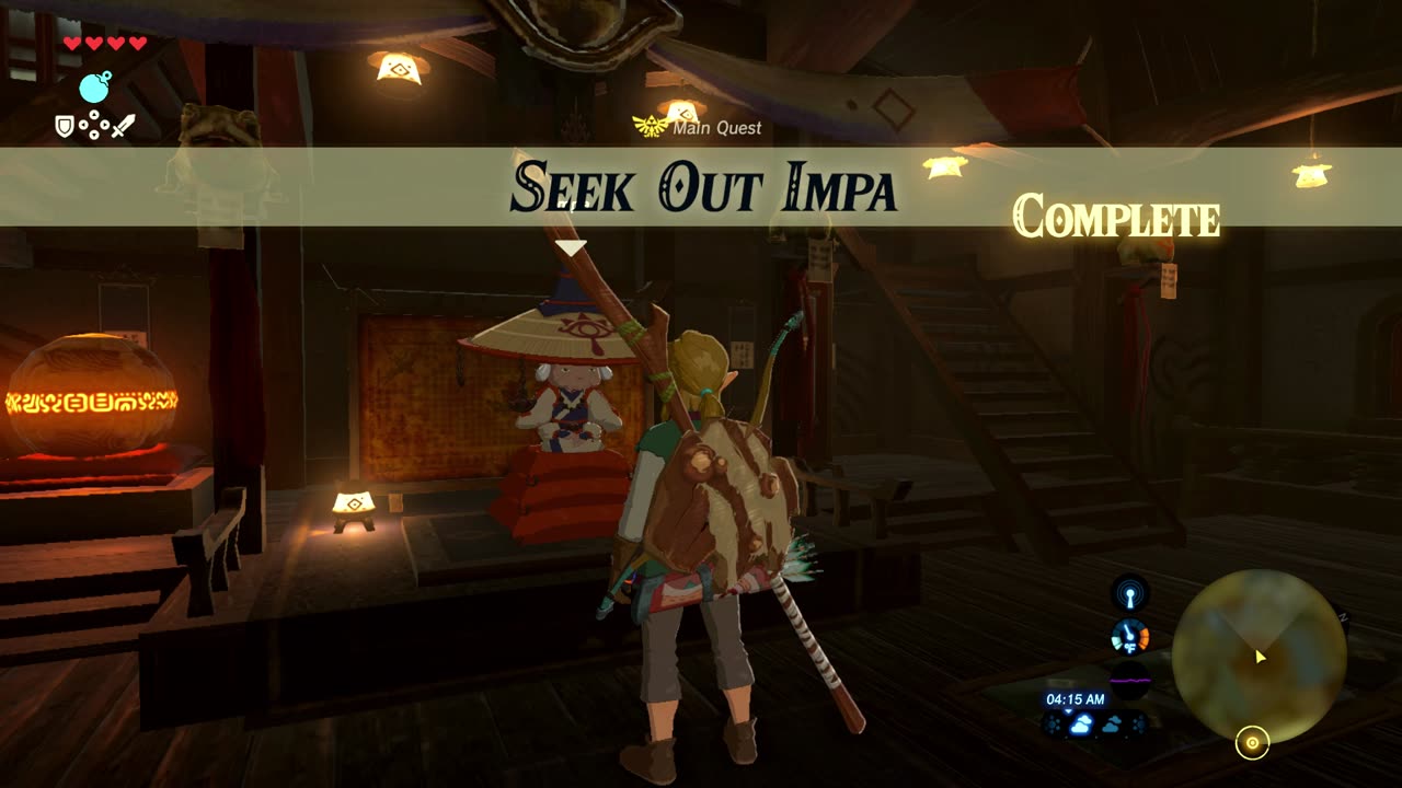 Talking to Impa - With Cutscene - Breath of the wild