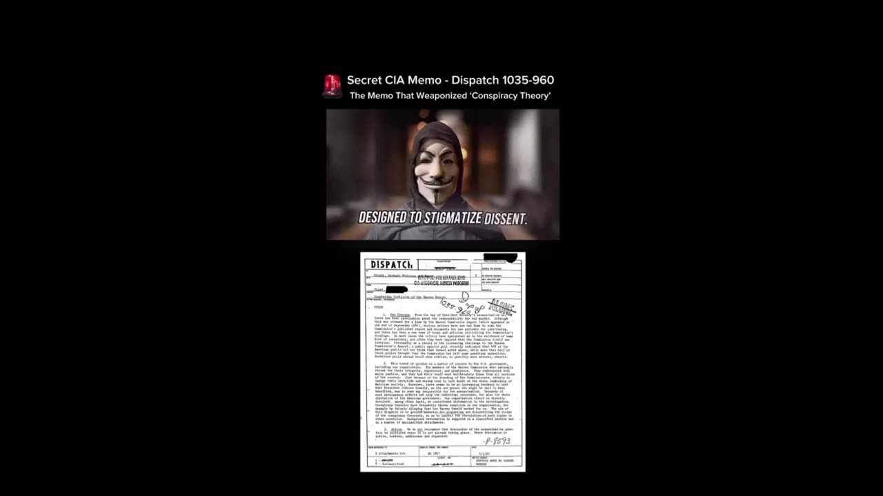 1967 Secrert CiA memo - Dispatch 1035-960