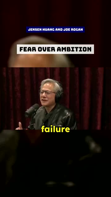 Fear Drives Success - Jensen Huang and Joe Rogan #drive #humility #success