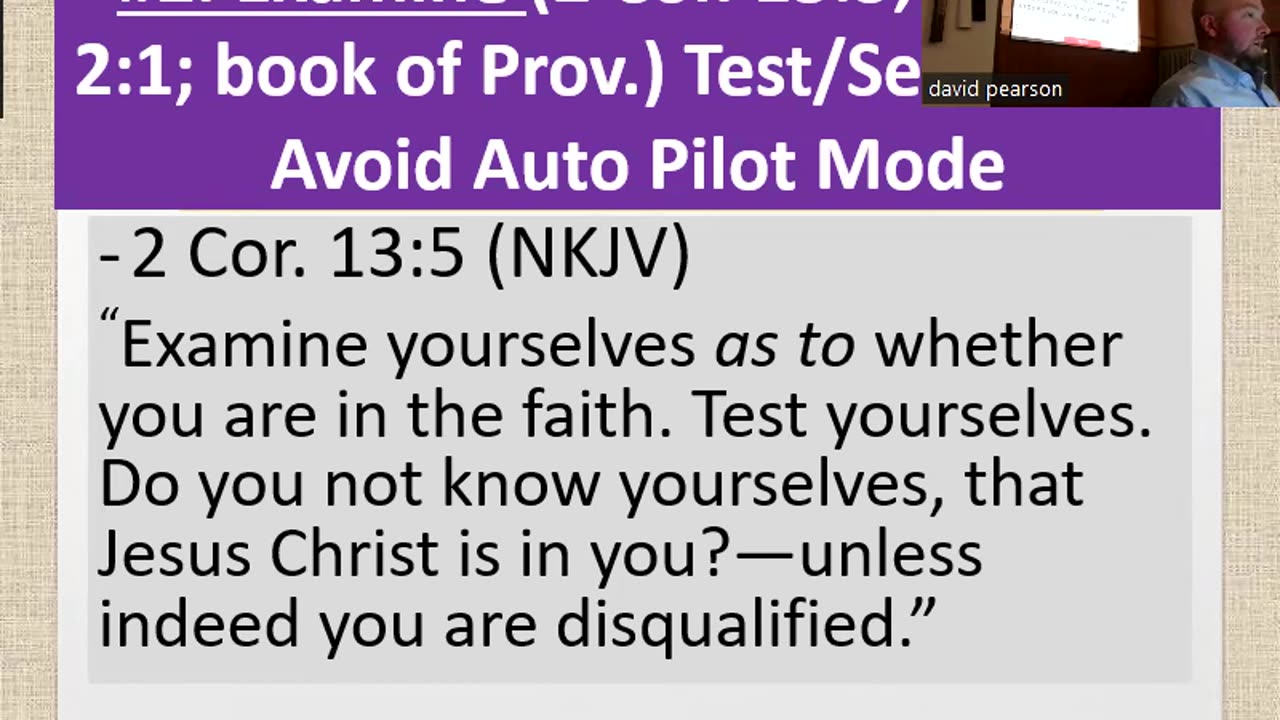 Wednesday January 15, 2025 Beyond 1 John 1:9: Fine-tuning the Subjective or Objective Microscope Focus 7