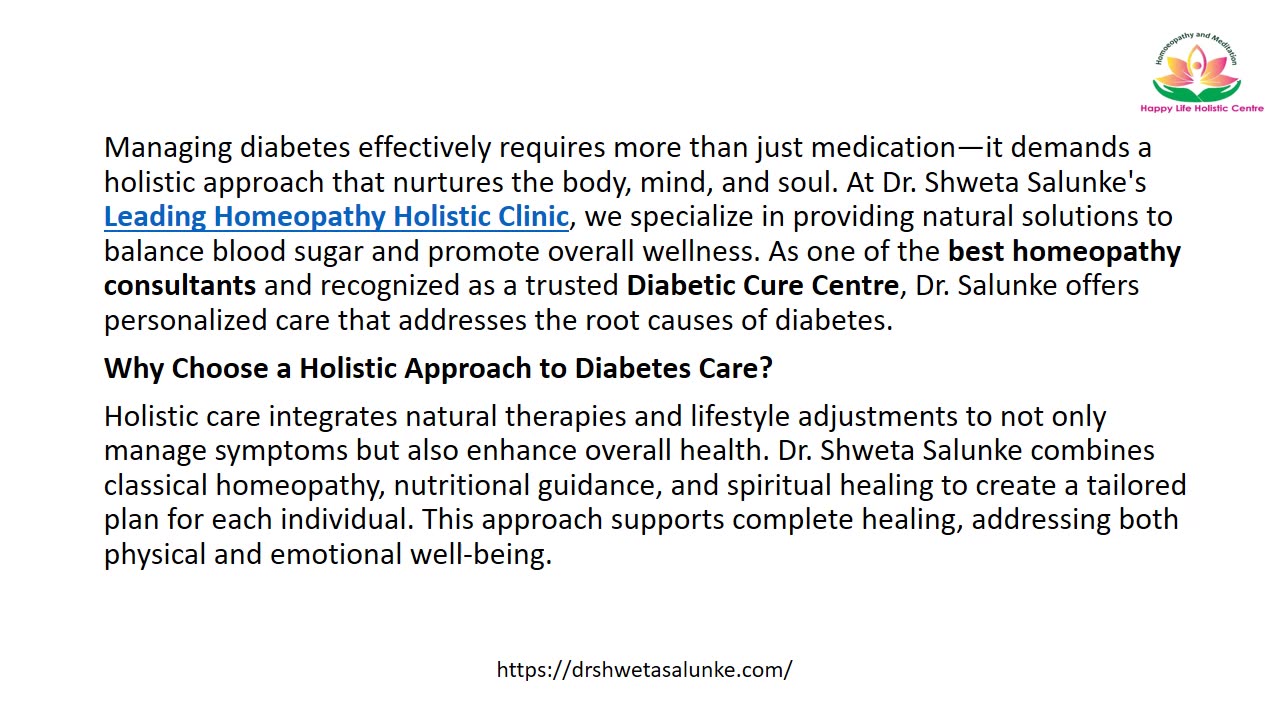 Holistic Diabetes Care: Balance Your Blood Sugar Naturally