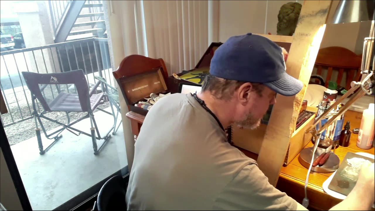 Painting with an artificial intelligence.