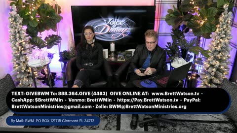 Voice of Destiny LIVE - With Dr. Brett & Marianne Watson!
