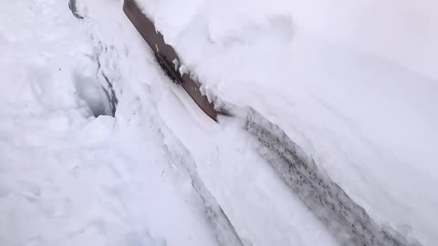 Kamchatka Courtyard After Snow Apocalypse