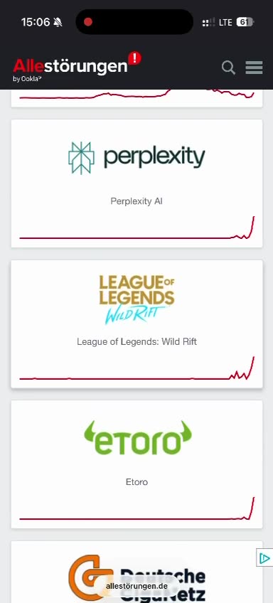 Weltweiter Internemausfall