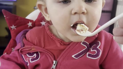 Baby Kayla Tries Birthday Cake for the First Time 🎂😍