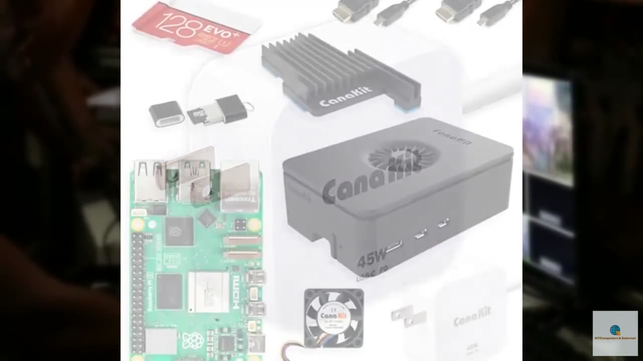 CanaKit Raspberry Pi 5 Starter Kit PRO - Turbine Black (128GB Edition) (8GB RAM)