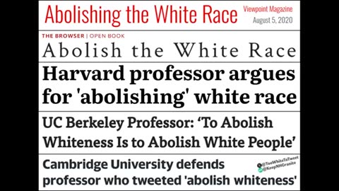 The War on Whites: Its Real