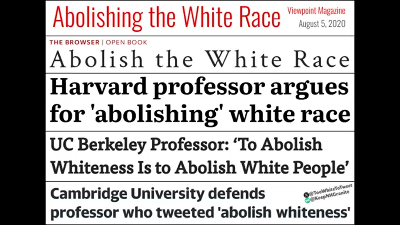 The War on Whites: Its Real