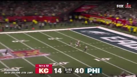 The most impressive TD pass in Super Bowl history. Jalen Hurts and Patrick Mahomes