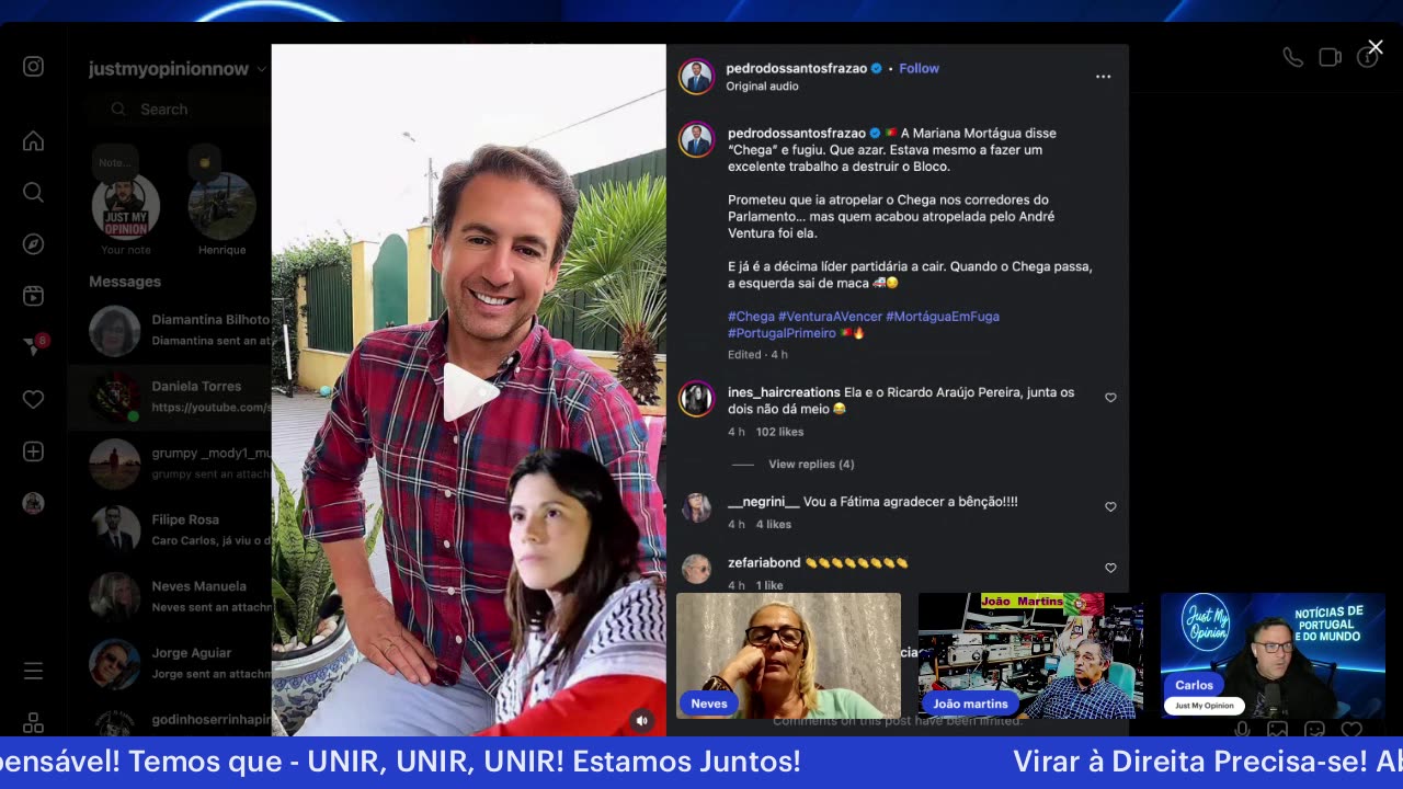 Oh Não! Acabou-se O Entretenimento! A Mariana Vai-se Embora.